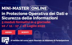 MINI-MASTER ONLINE in Protezione Operativa dei Dati e Sicurezza delle Informazioni