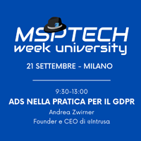 MSPTech | AdS nella pratica per il GDPR
