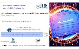 Percorso di alta formazione: antiriciclaggio e finanza innovativa